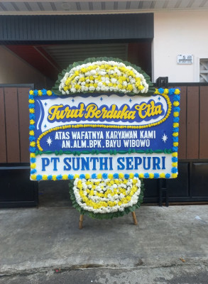 Papan Bunga Duka di Bangka Barat